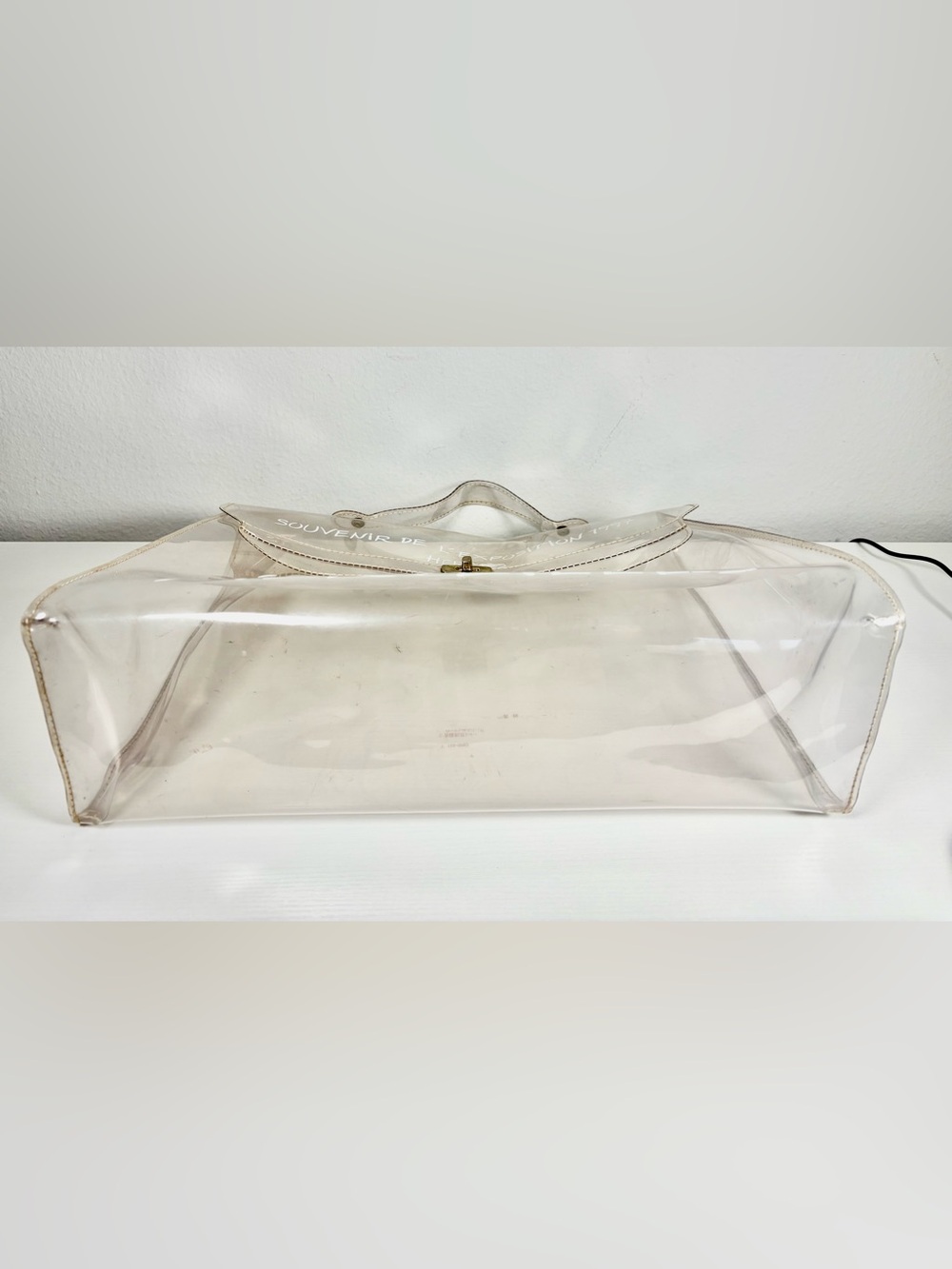 HERMES Vintage Transparent Vinyl, Souvenir De L'Exposition Kelly Bag - Picture 7 of 11